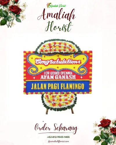 Bunga Papan Congratulation di Anggut Dalam